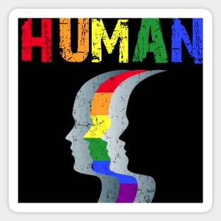Human LGBT Pride Month Sticker